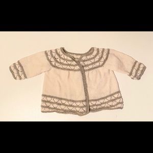 Baby girl custom knit sweater